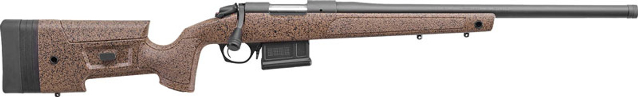 Bergara B-14 Series HMR Rifle, Bolt Action Rifle, 22-250 Remington, 24" Barrel - Threaded 5/8-24, Cerakote Finish, Black, Black/Tan HMR Synthetic Stock with Cheek Riser and LOP Spacers, 5rd