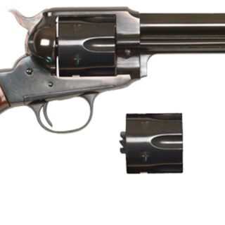 Cimarron Model 1890 .45 LC/.45 ACP Dual Cylinder, 5.5" Barrel, Fixed Sights, Walnut Grips, 6rd
