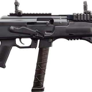 Charles Daly PAK-9 9mm, 6.3" Barrel, Matte Black, Front/Rear Flip, 1x10rd Beretta Compatible Mag, 1x33rd Glock Compatible Mag