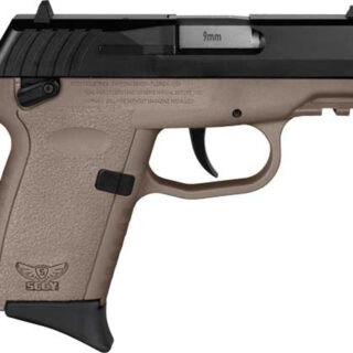 SCCY CPX-1 Gen 3, 9mm, 3.1" Barrel, Black, Slide, Dark Earth Ambidextrous Safety, 3 Dot Sights, 10rd