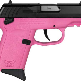SCCY CPX-1 Gen 3, 9mm, 3.1" Barrel, Black, Slide, Pink Ambidextrous Safety, 3 Dot Sights, 10rd