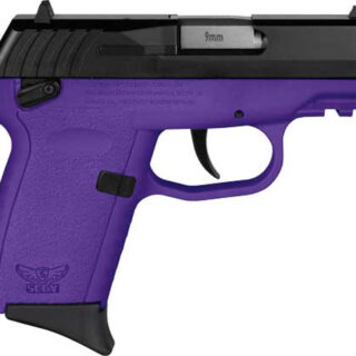 SCCY CPX-1 Gen 3, 9mm, 3.1" Barrel, Black, Slide, Purple Ambidextrous Safety, 3 Dot Sights, 10rd