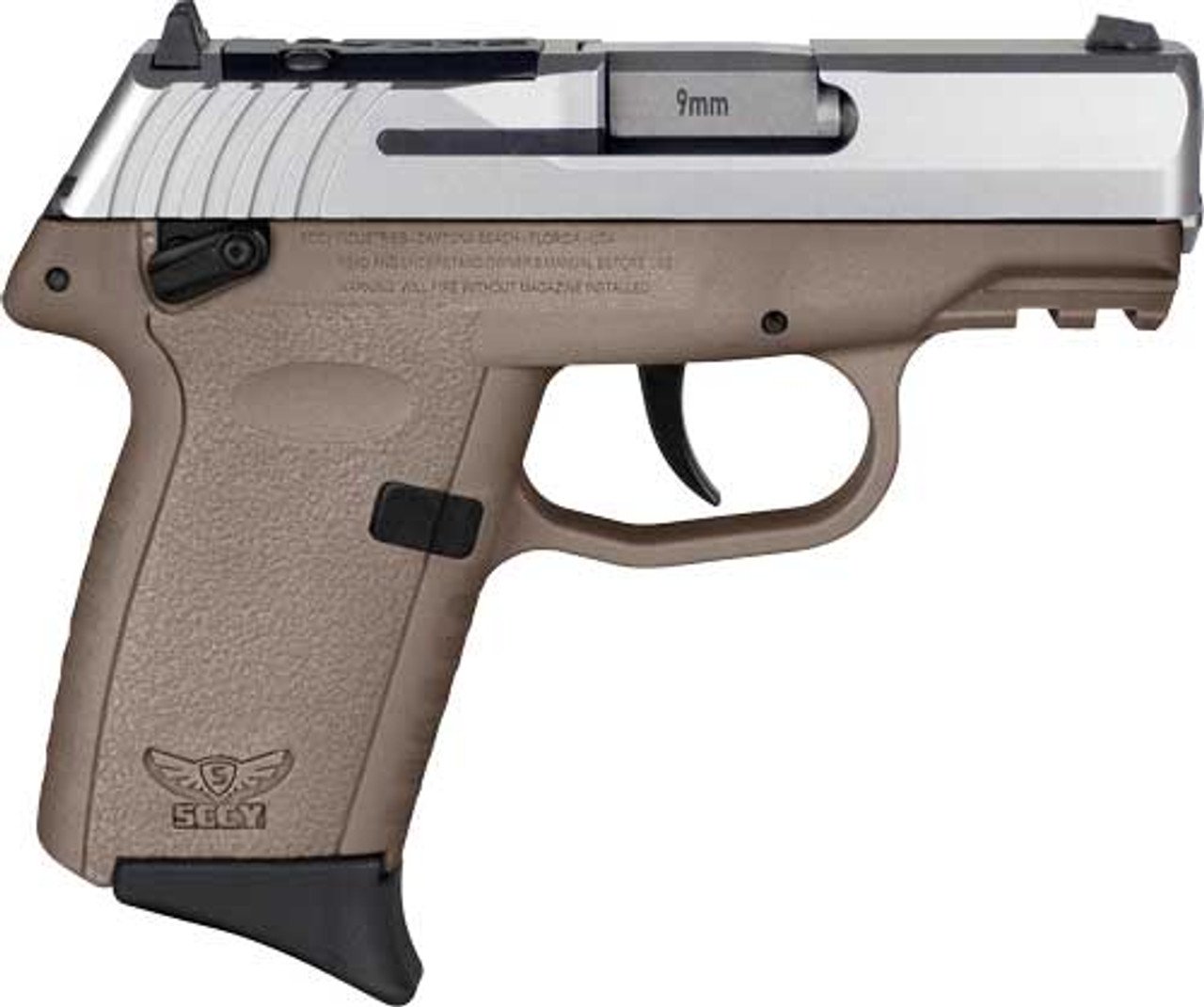 SCCY Industries CPX-1 Gen3 9mm, 3.1" Barrel, Flat Dark Earth, Thumb Safety, 10rd