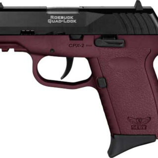 SCCY CPX-2 9mm, 3.10" Barrel, Black Slide, Crimson Red Grip, No Thumb Safety, 10rd