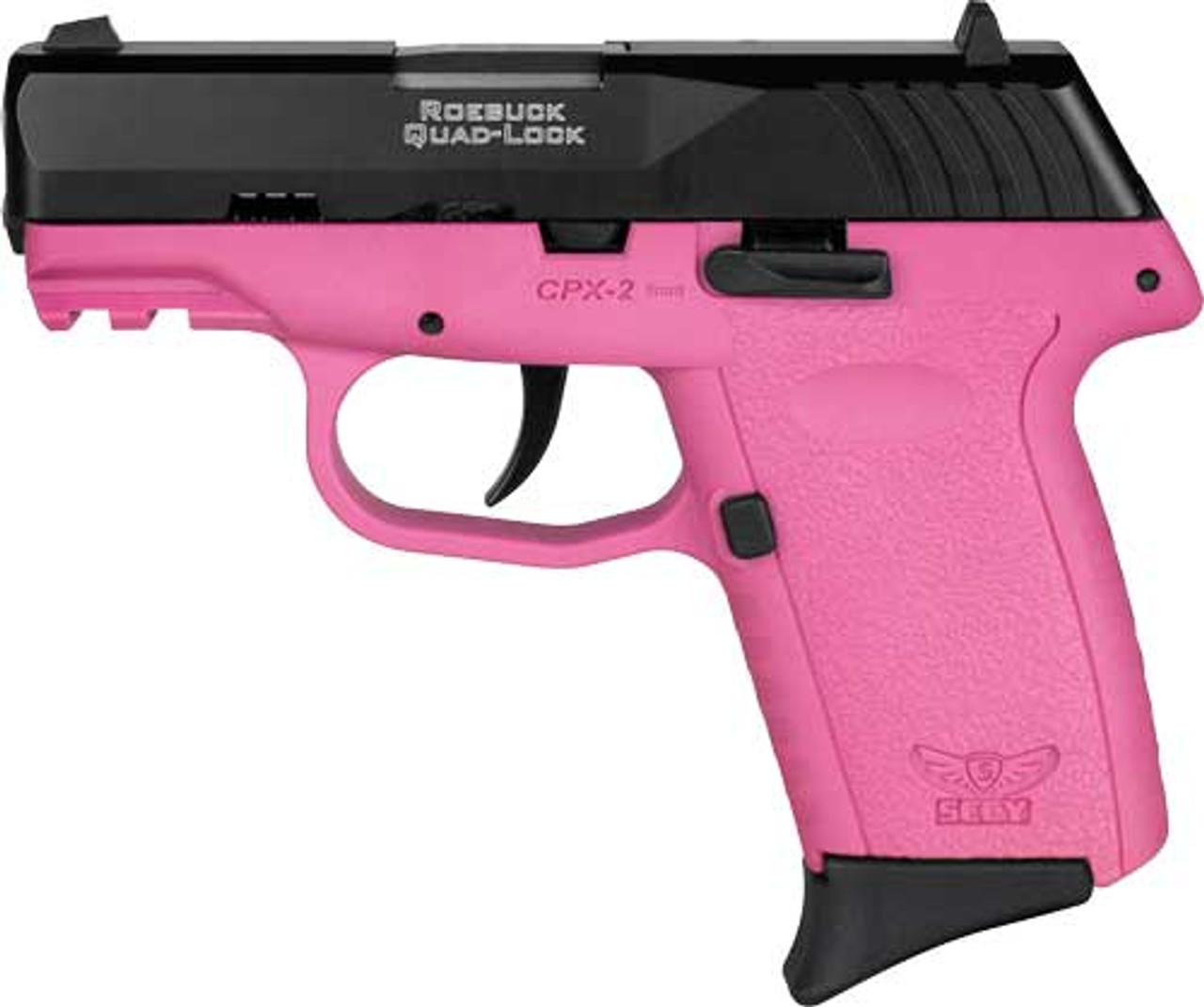 SCCY CPX-2 Gen 3, 9mm, 3.1" Barrel, Black, Slide, Pink 3 Dot Sights, 10rd