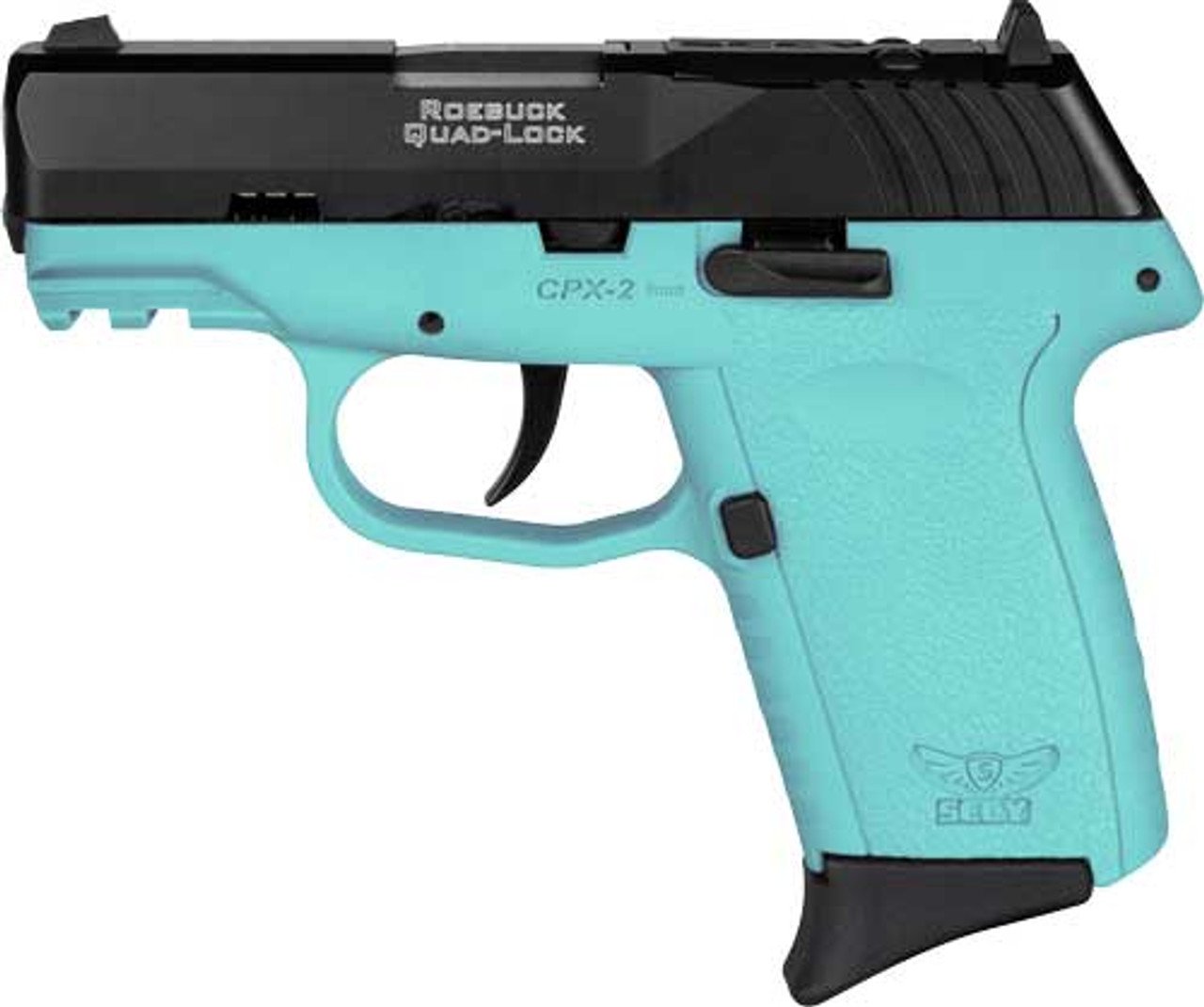 SCCY Industries CPX-2 Gen3 RD 9mm, 3.10" Barrel, SCCY Blue Polymer Picatinny Rail Serrated Black Nitride SS Slide, SCCY Blue, 10rd