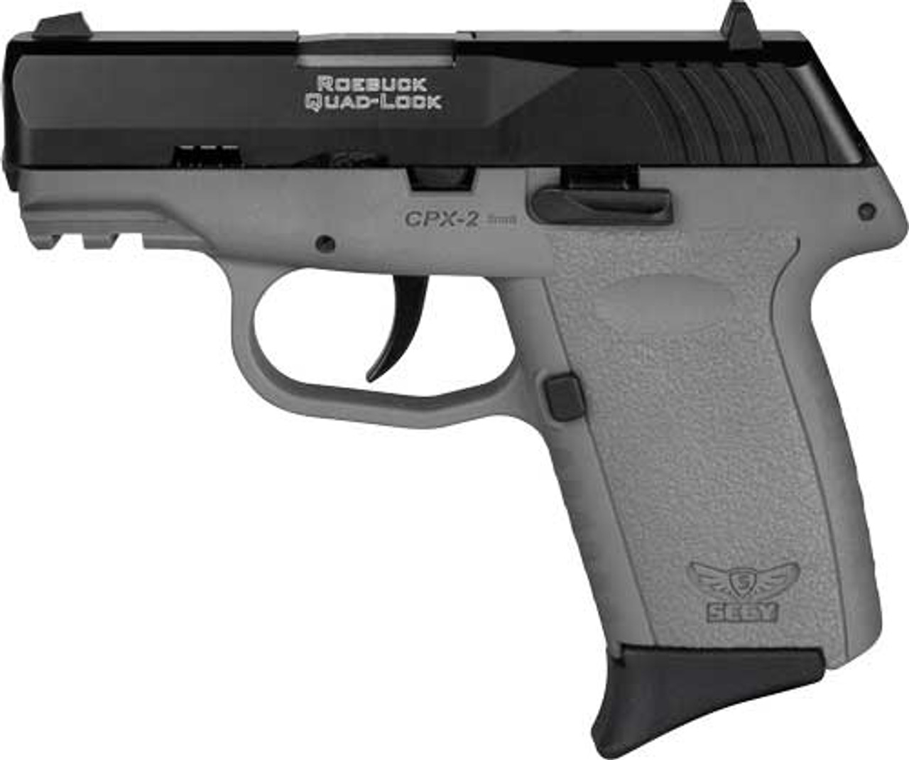 SCCY CPX-2 Gen 3, 9mm, 3.1" Barrel, Black, Slide, Stealth Gray 3 Dot Sights, 10rd