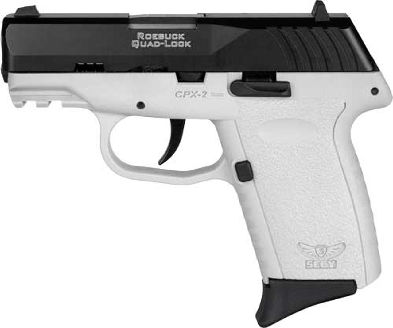 SCCY CPX-2 9mm, 3.10" Barrel, Black Slide, White Grip, No Thumb Safety, 10rd