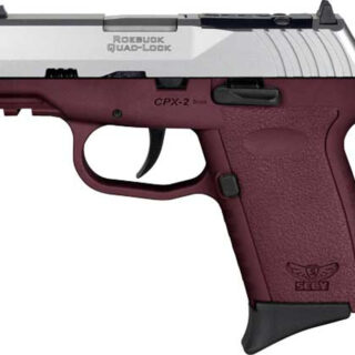 SCCY CPX-2 9mm, 3.10" BBL, Crimson Frame, SS Slide, 10rnd Mag