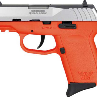 SCCY Industries CPX-2 Gen3 9mm, 3.10" Barrel, Orange Finish Picatinny Rail Frame, Serrated Stainless Steel Slide, 10rd