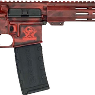 GLFA Gl-15 RIA 223 Wylde, 16" Barrel, ORC Battleworn Lipstick Red, Stainless, 30rd