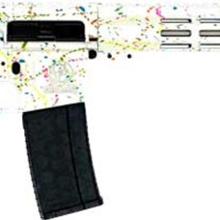 GLFA Gl-15 RIA 223 Wylde, 16" Barrel, ORC Sbtb Splatter White, Stainless, 30rd