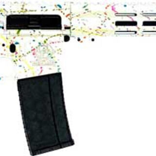 GLFA Gl-15 RIA 223 Wylde, 16" Barrel, ORC Sbtb Splatter White, Nitride 30rd