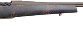 Weatherby Mark V Backcountry 2.0 6.5 Weatherby RPM, 24" Flutted Steel Barrel, #1 Contour, Cerakote, Patriot Brown, Dark Green Brown Accents, Carbon Fiber Stock, Muzzle Brake, 4rd