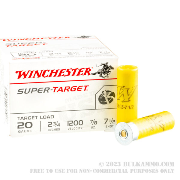 250 Rounds of 20ga Ammo by Winchester - 7/8 ounce #7 1/2 shot