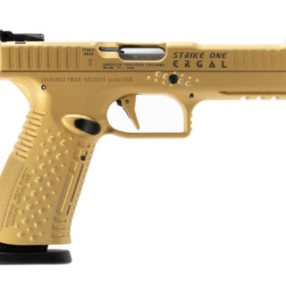American Precision Strike ONE Ergal 9mm, 5" Barrel, Gold, 17rd