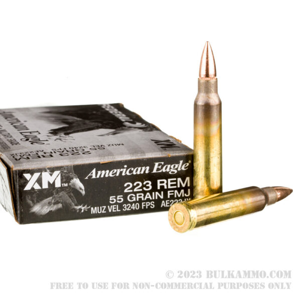 500 Rounds of .223 Ammo by Federal American Eagle - 55gr FMJBT - Image 2