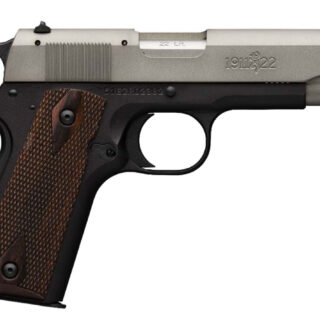 Browning 1911-22 A1 Compact *CA Compliant* .22 LR, 4" Barrel, Walnut Grips, SS/Black, 10rd