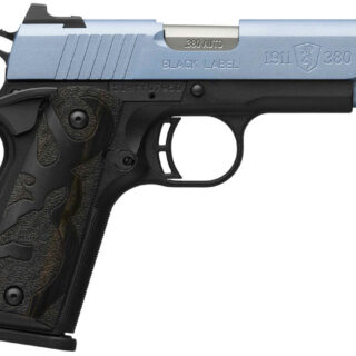 Browning 1911 Black Label 380 ACP, 3.63" Barrel, Polar Blue Cerakote, 8rd