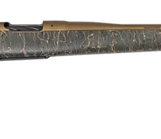Christensen Arms Mesa 6.5 PRC, 24" Barrel, Burnt Bronze, Green/Tan Webbing