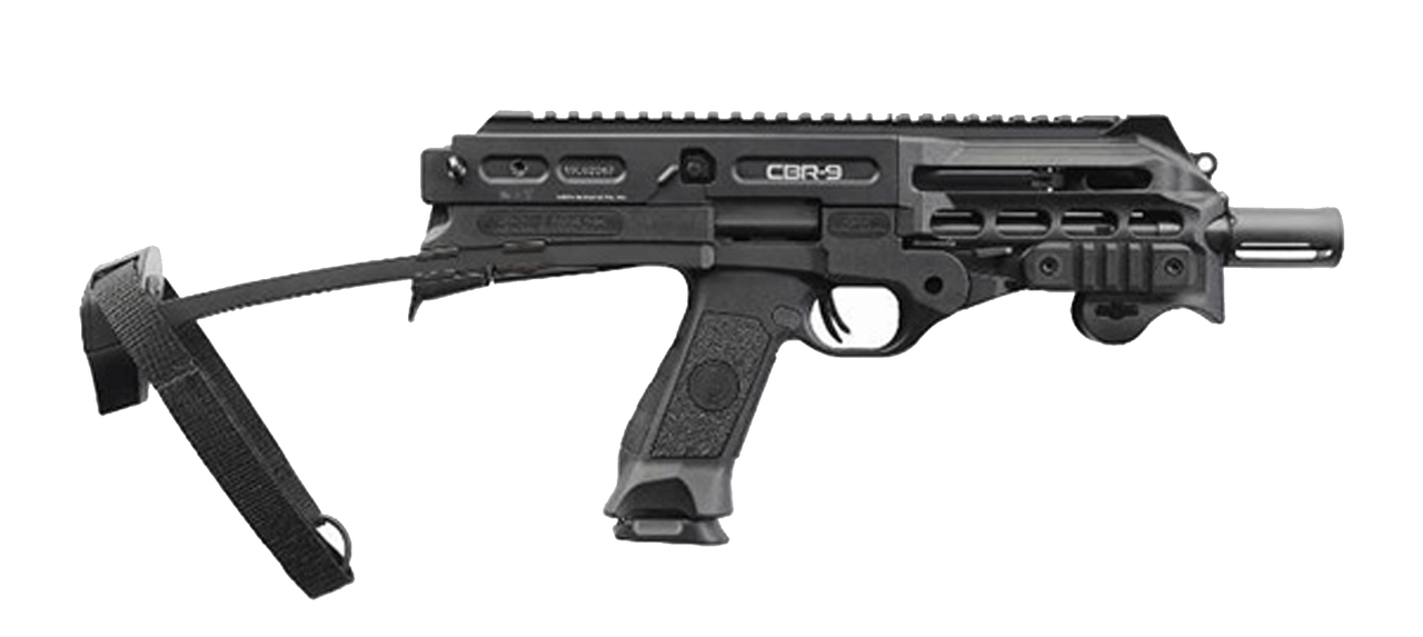 Chiappa CBR-9 9mm, 9" Barrel, Fiber Optic Flip-Up Sights, Polymer, Black, 18rd