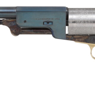 Cimarron Lonesome Dove Walker .44 Black Powder, 9" Barrel, Woodrow F. Call Engraving, Charcoal Blue, 6rd