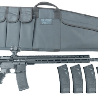 Core 15 Scout Package 5.56/.223, 16" Barrel, Black, 5 P-Mags, Sousa Optics Micro Red Dot, Blackhawk Tactical Carbine Case, 30rd
