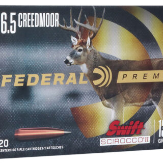 Federal Premium Hunting 6.5 Creedmoor, 130gr, Swift Scirocco II, 20Bx/10Cs
