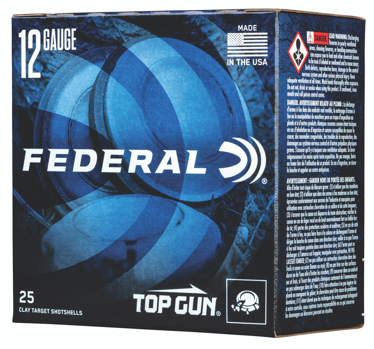 Federal Top Gun Target 12 Ga, 2.75", 1oz, 7.5 Shot, 25Bx/10Cs - Image 2