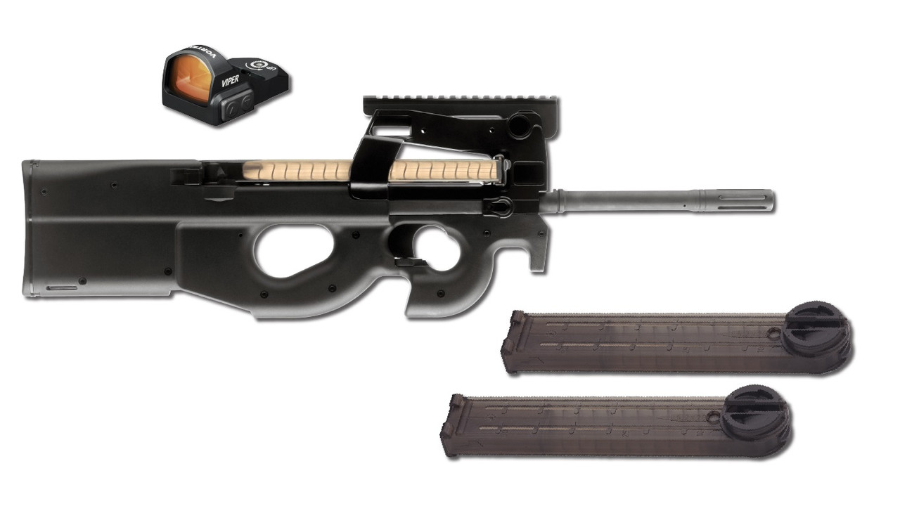 FN PS90 5.7x28mm, 16" Barrel, Black, Vortex Viper Red Dot, 50rd - Image 3