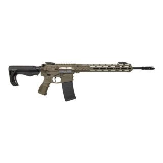 Fostech Stealth Lightning 5.56/.223, 16" Barrel, Mach 2 Rail, MFT Stock, OD Green, 30rd