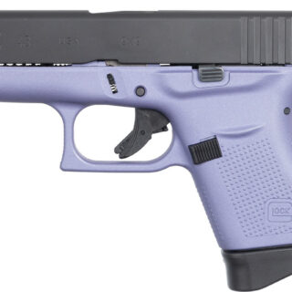 Glock G43 USA 9mm, 3.39'' Barrel, Orchid Cerakote Frame, Black Slide, 6rd