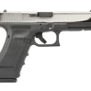 Glock G17 Gen 4 9mm, 4.49" Barrel, Polymer Grip, Silver/Black, 17rd
