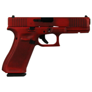 Glock 17 G5 Custom "Distressed Red" 9mm, 4.49" Barrel, 17rd