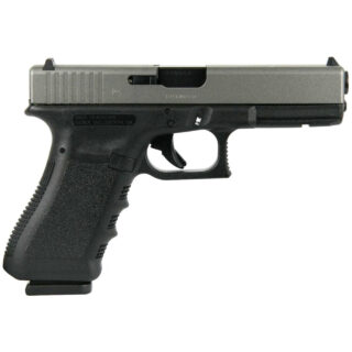Glock 17 Gen 3 9mm, 4.5" Barrel, Black Frame, Silver Slide, 17rd
