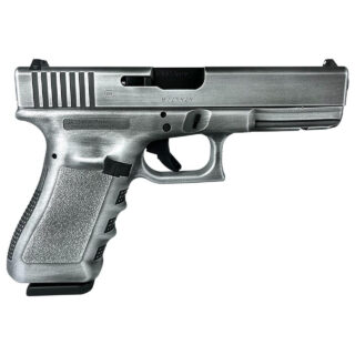 Glock 17 Gen 3 "Destressed Crushed Silver" 9mm, 4.49" Barrel, 17rd