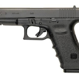 Glock G17 Gen3 AUS 9mm, 4.48" Barrel, Fixed Sights, Black, 17d
