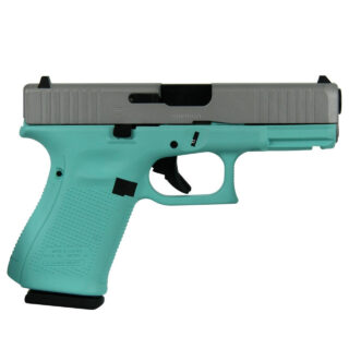 Glock G19 G5 Custom "Tiffany Frame Crushed Silver Slide" 9mm, 4.02" Barrel, 15rd
