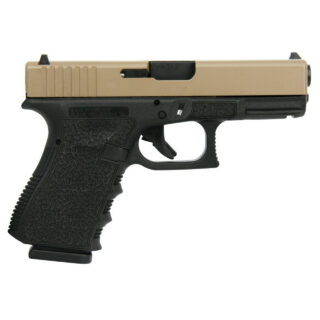Glock 19 Gen 3 Custom FDE Slide 9mm, 4.02" Barrel, Cobblestone Stippled, 15rd
