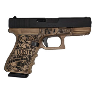 Glock 19 Gen 3 Custom "Bourbon Country" 9mm, 4.02" Barrel, 15rd
