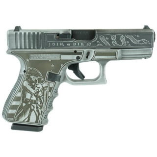 Glock 19 Gen 3 Custom "Live or Die Patriot Gray" 9mm, 4" Barrel, 15rd