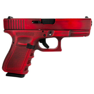 Glock 19 Gen 3 Custom "Distressed Red Slide and Grip" 9mm, 4.02" Barrel, 15rd