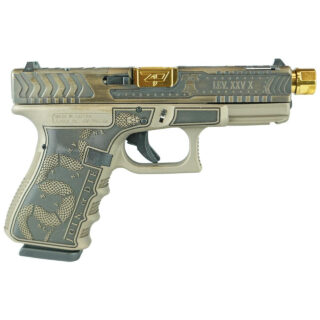 Glock 19 Gen 3 Custom "Revolution-Colonial Brown" 9mm, 4.02" Gold Barrel, 15rd