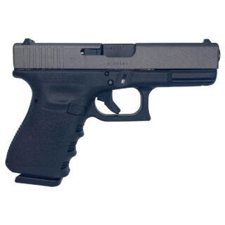 Glock 19 Gen 3 Custom "Two-Tone Sliver/Black" 9mm, 4" Barrel, 15rd