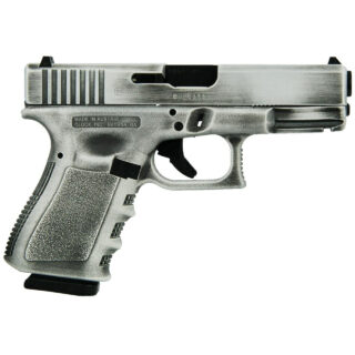 Glock 19 Gen 3 Custom "White Distressed" 9mm, 4" Barrel, 15rd