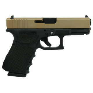 Glock 19 Gen 3 Custom "FDE" 9mm, 4.02" Barrel, Chainmail Stippled Frame, 15rd