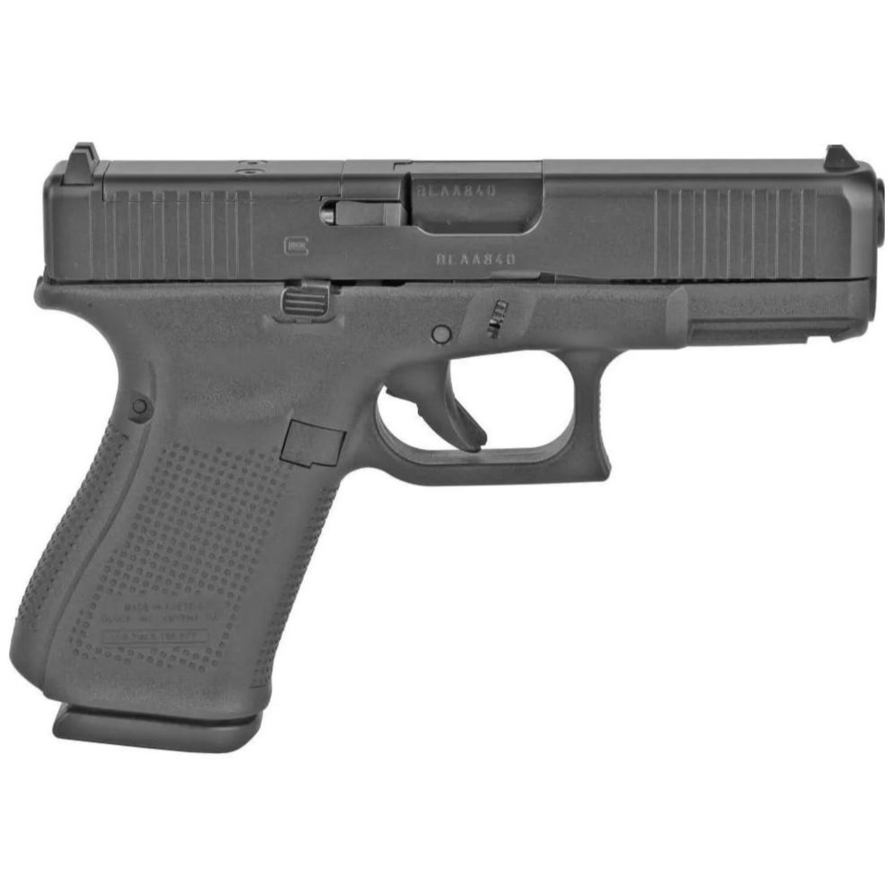 Glock G19 Gen 5 9mm, 4.02" Barrel, Matte Black, 15rd