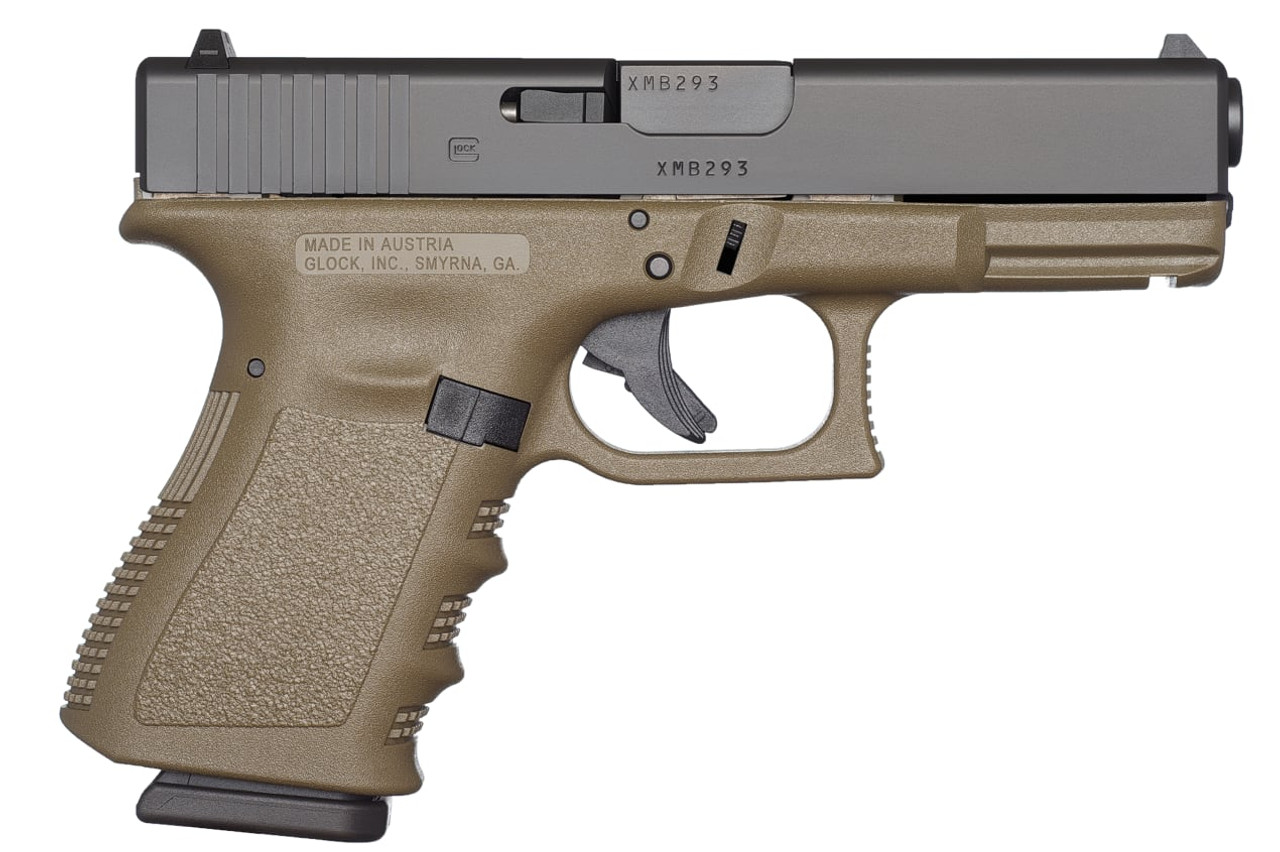 Glock G23 Gen3 Compact 40 S&W, 4.02" Barrel, Fixed Sights, Olive Drab Green Frame, 10rd - Image 2