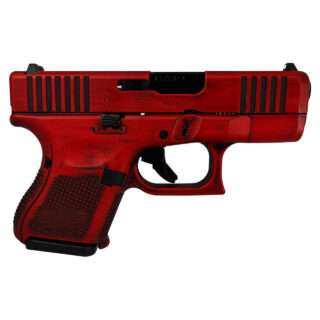 Glock 26 Gen 5 Custom "Distressed Red" 9mm, 3.43" Barrel, 10rd