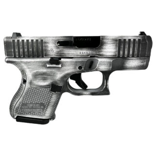 Glock 26 Gen 5 Custom "Distressed White" 9mm, 3.43" Barrel, 10rd